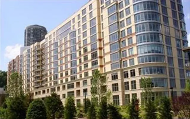 a front view of a building