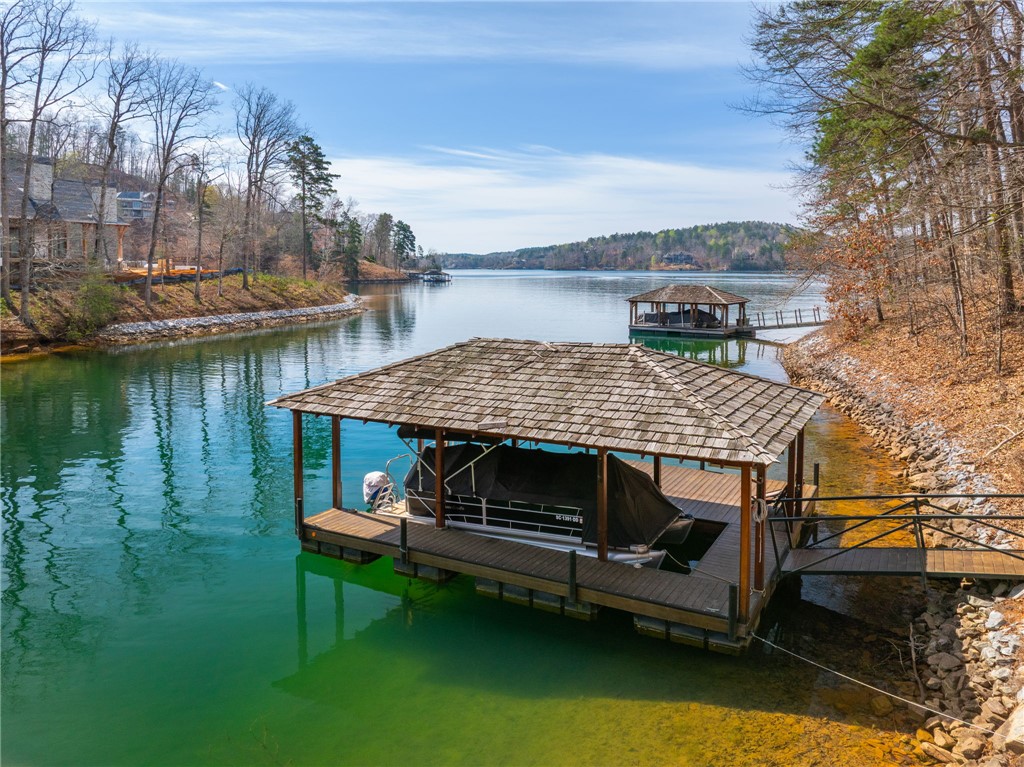 827 Top Ridge Drive Sunset, SC 29685 - Photo 32 of 44 Covered dock providing direct lake access.