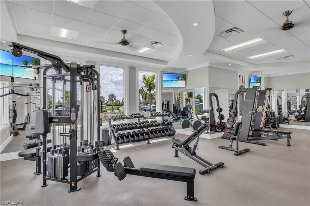 43989 Boardwalk Loop, Unit 2043 Babcock Ranch, FL 33982 - Photo 31 of 45 a view of a room with gym equipment