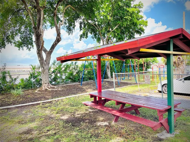 a view of a lake from a yard