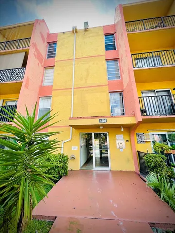 a front view of a building