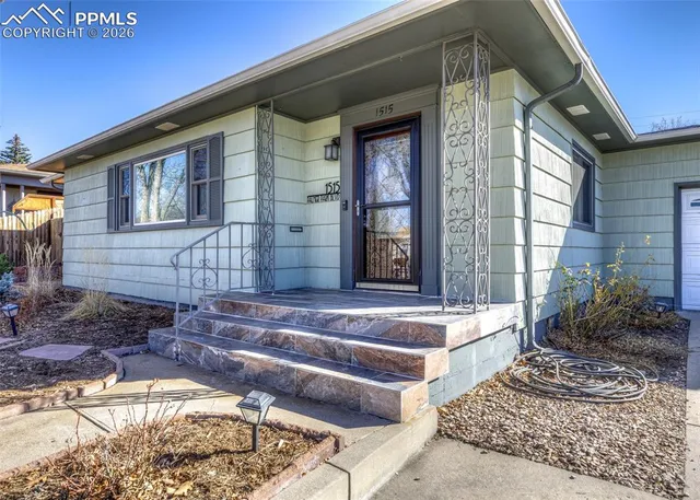 a front view of a house