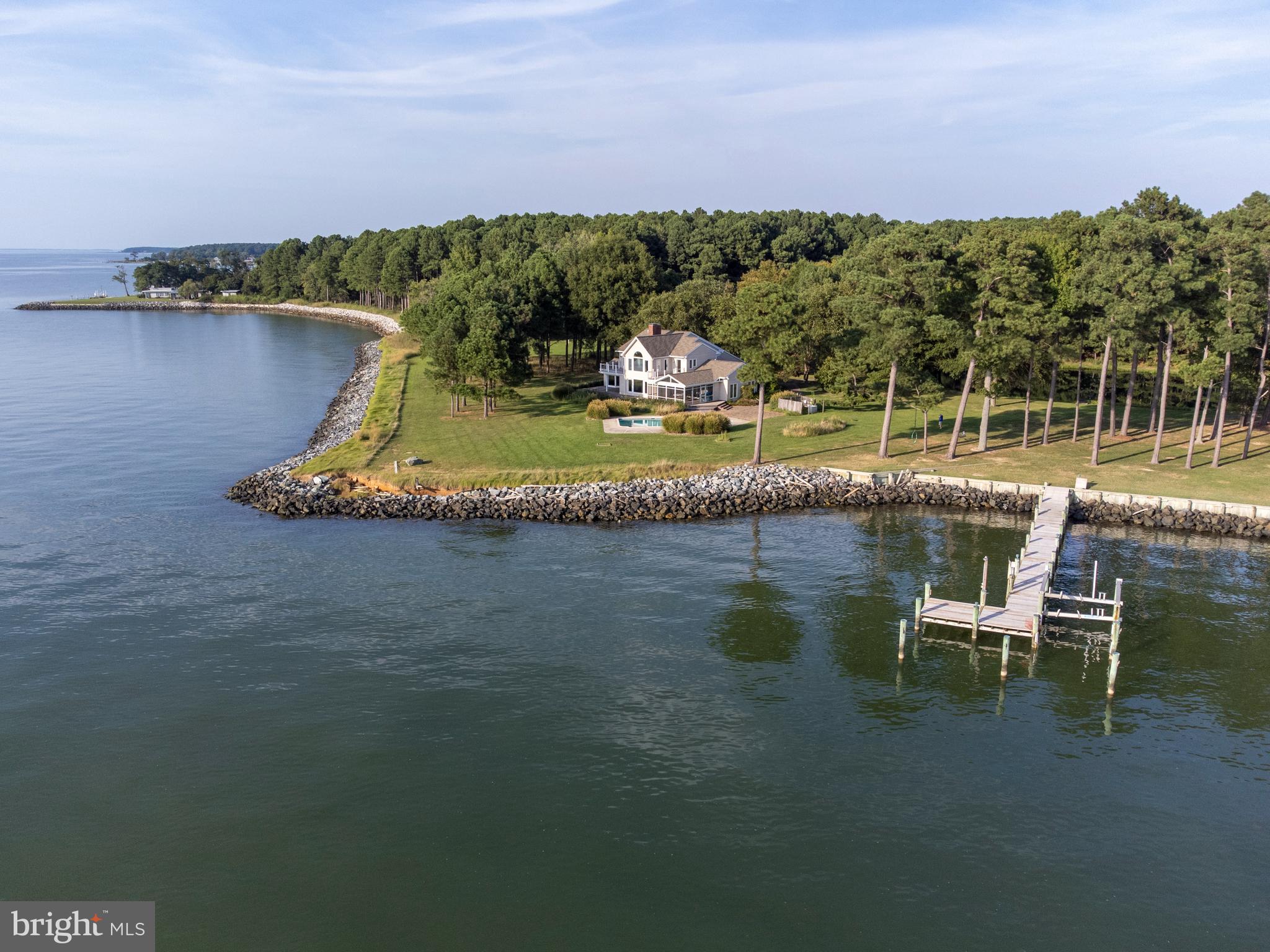5032 Black Walnut Point Road Tilghman, MD 21671 - Photo 34 of 34 Protected pier