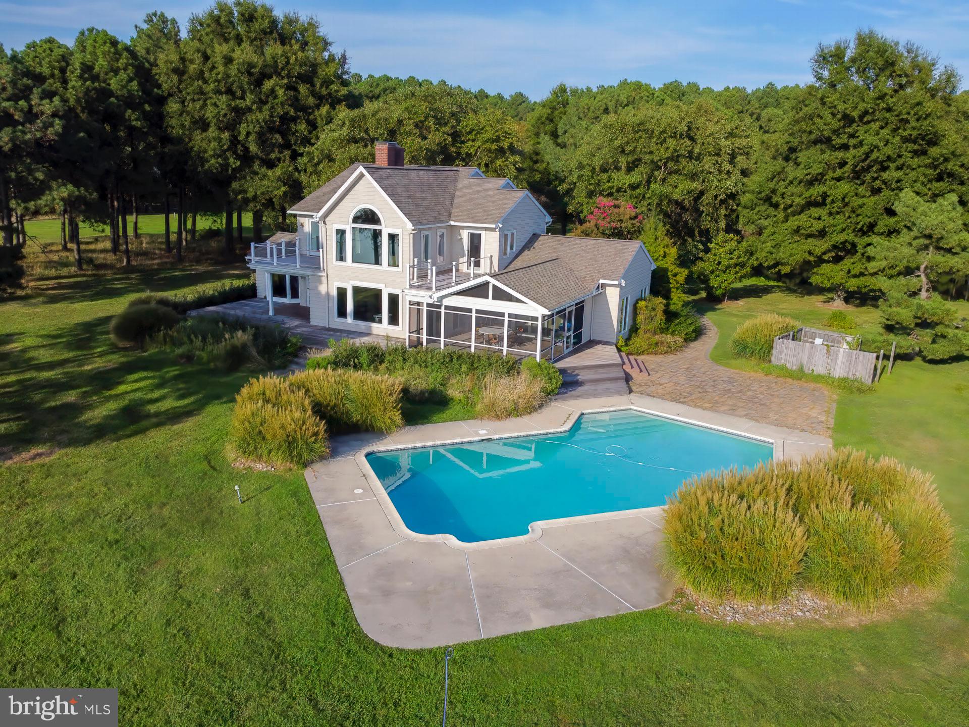 5032 Black Walnut Point Road Tilghman, MD 21671 - Photo 8 of 34 Waterside gunite
pool