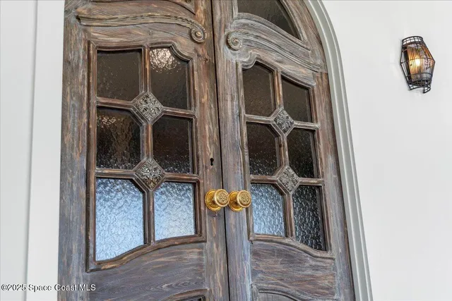 a view of city from a balcony