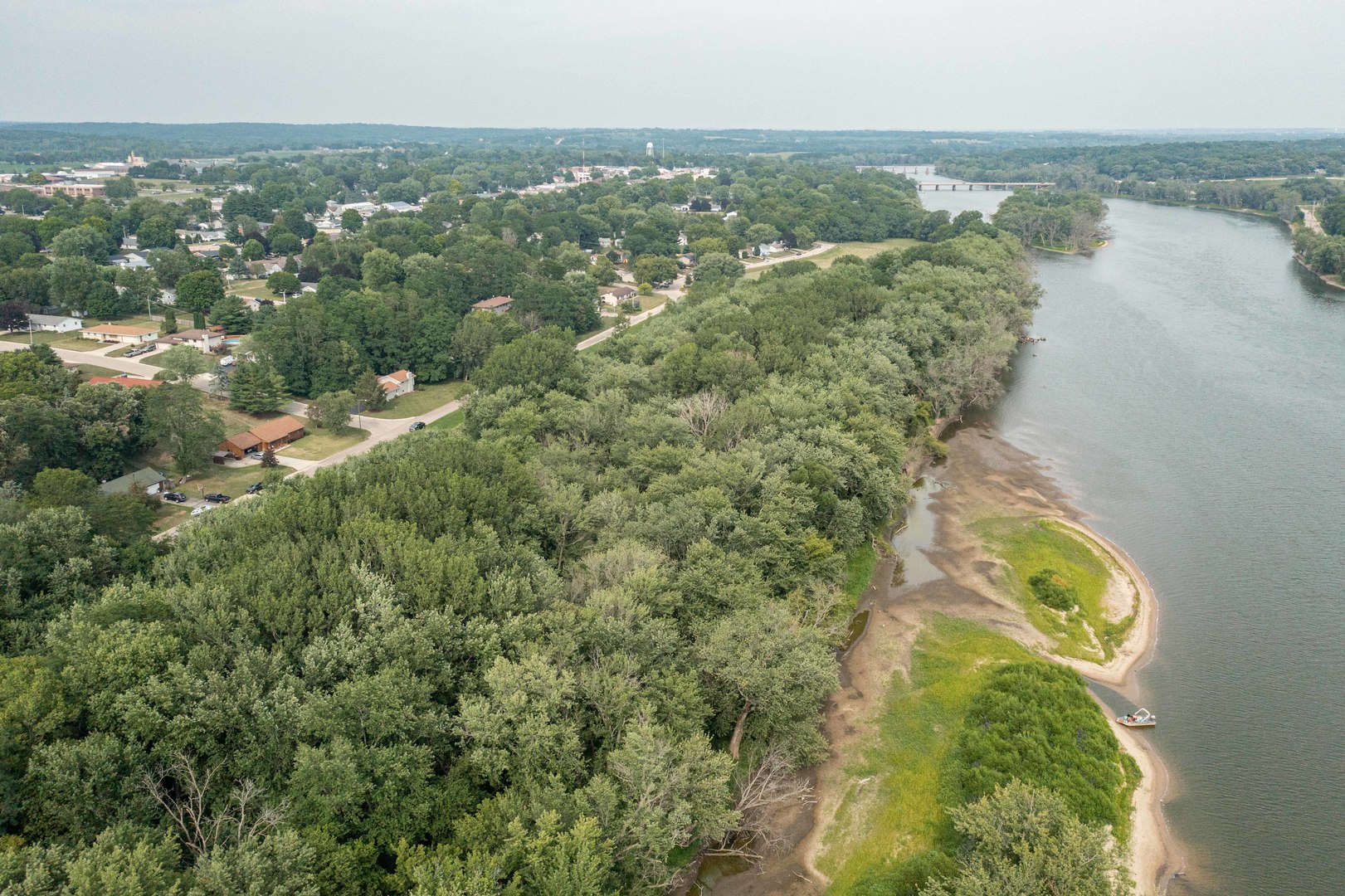 0 River Drive Byron, IL 61010 - Photo 17 of 33 an aerial view of residential houses with outdoor space and trees