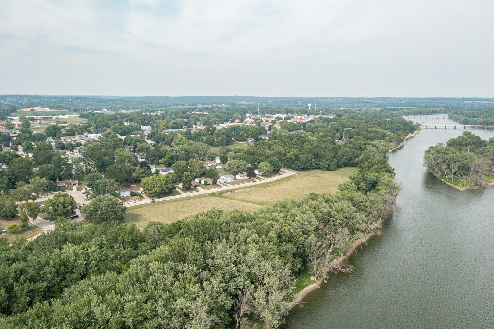 0 River Drive Byron, IL 61010 - Photo 21 of 33 an aerial view of ocean and trees