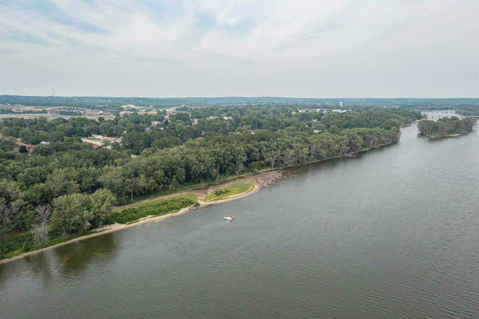 0 River Drive Byron, IL 61010 - Photo 26 of 33 an aerial view of a house with a yard and lake view