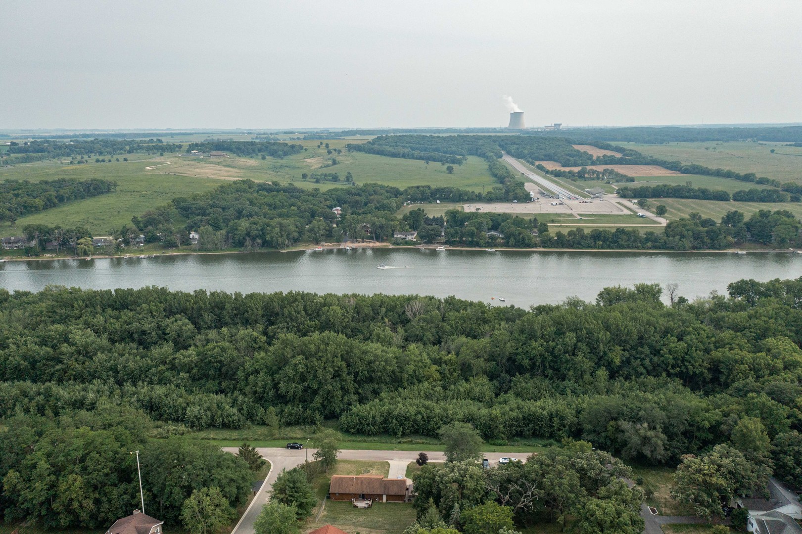 0 River Drive Byron, IL 61010 - Photo 29 of 33 an aerial view of a town with couple of houses