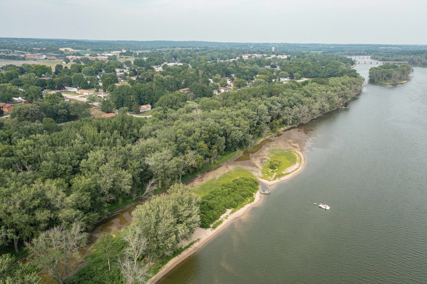 0 River Drive Byron, IL 61010 - Photo 5 of 33 an aerial view of residential house with outdoor space and trees around
