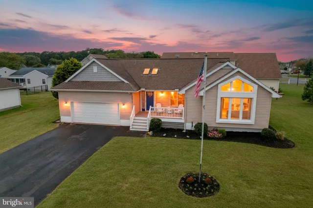 a house view with a garden space