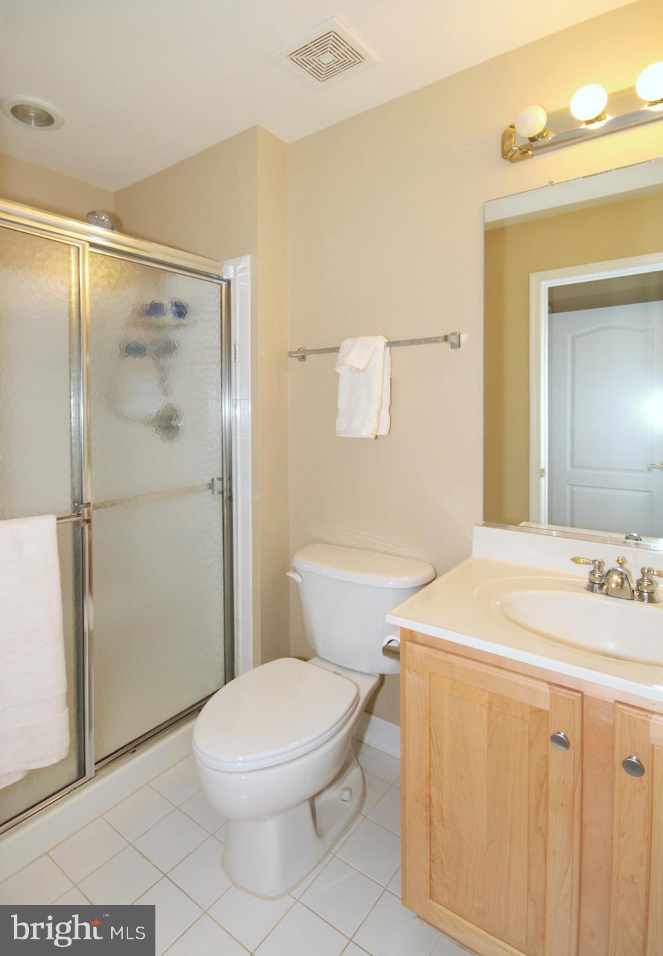 6253 Rolling Spring Court Springfield, VA 22152 - Photo 22 of 30 a bathroom with a toilet a sink and shower