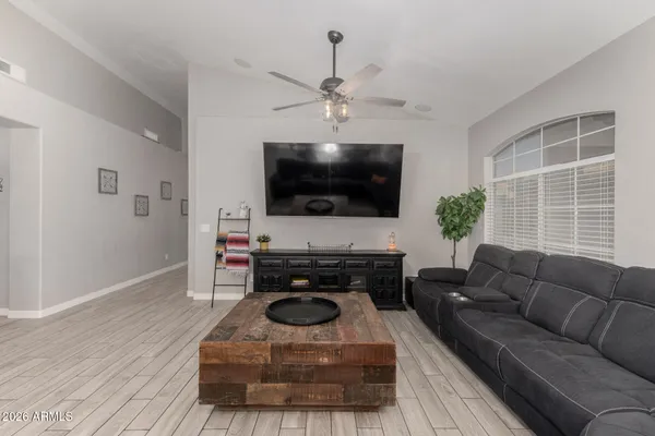 a kitchen with a cabinets a counter and cabinets
