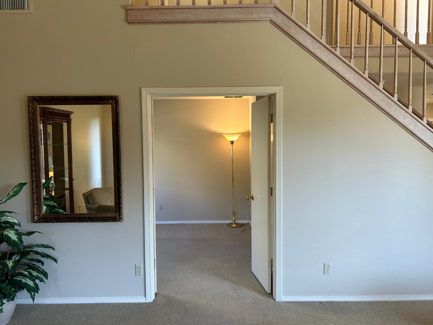 1067 Rio Cidade Way Sacramento, CA 95831 - Photo 13 of 33 a view of a hallway with wooden floor and a potted plant