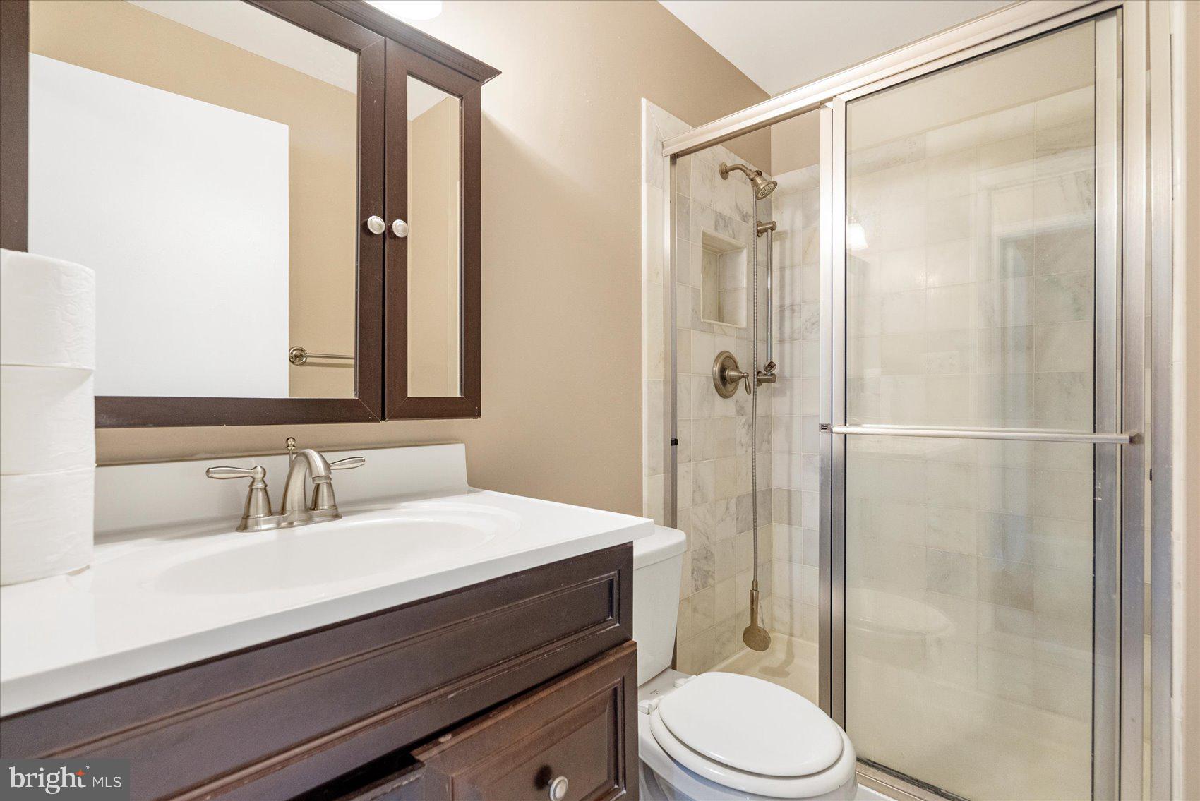 4003 Jacinth Way Baltimore, MD 21236 - Photo 28 of 43 a bathroom with a sink a toilet and shower