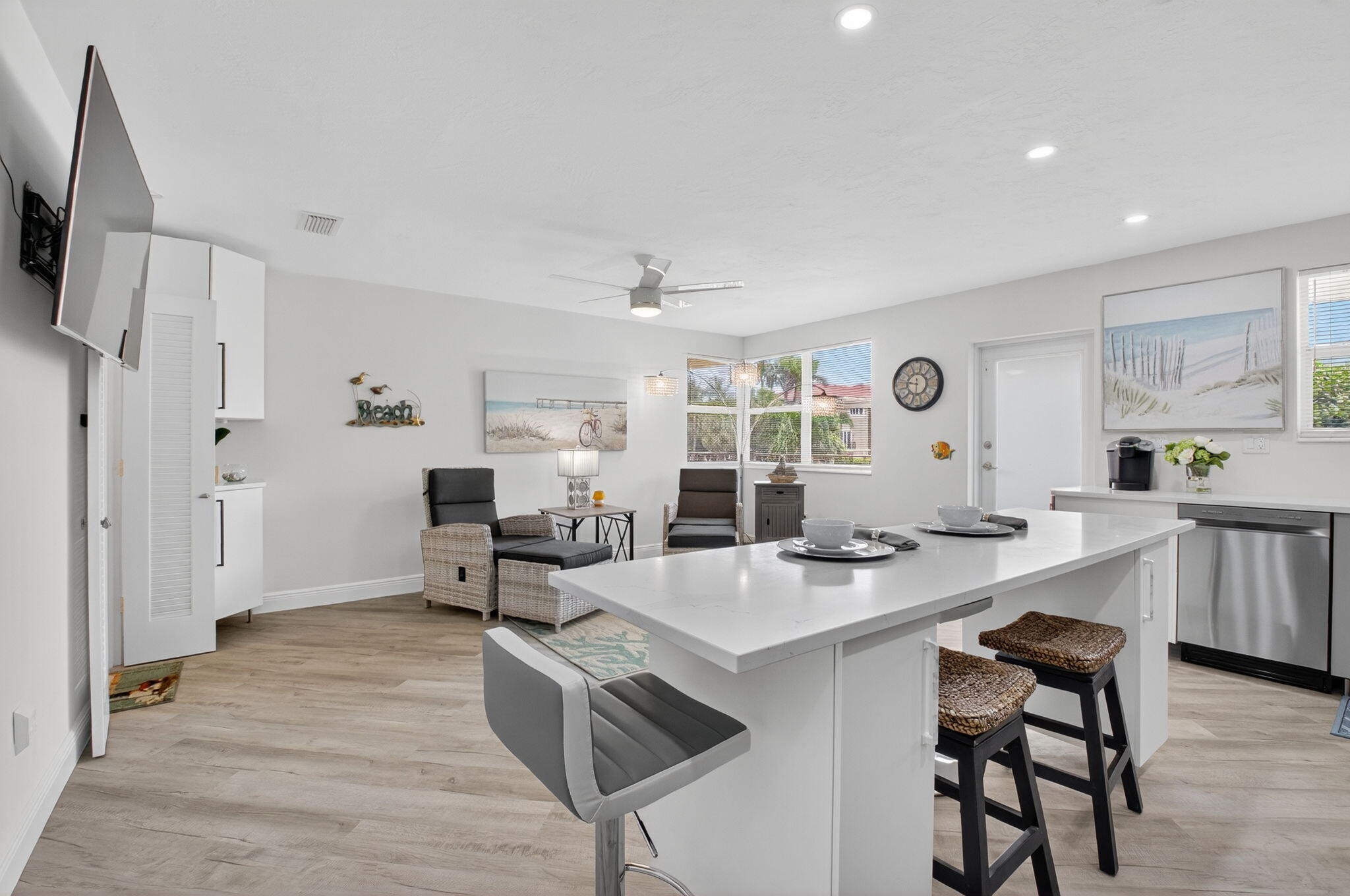 930 Osceola Drive, Unit 8 Boca Raton, FL 33432 - Photo 17 of 33 Plank Flooring Throughout