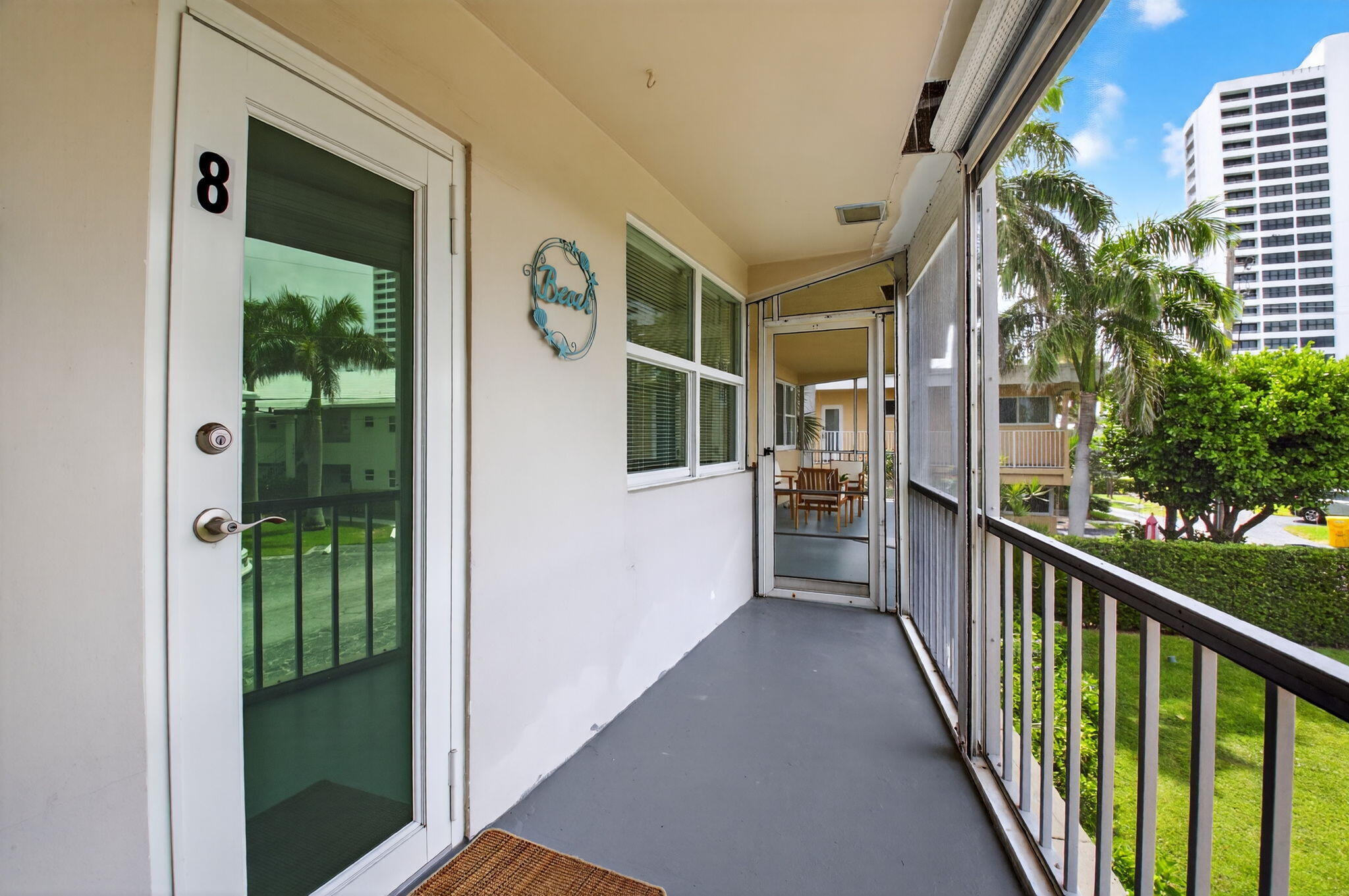 930 Osceola Drive, Unit 8 Boca Raton, FL 33432 - Photo 18 of 33 Screened Porch to Access Home