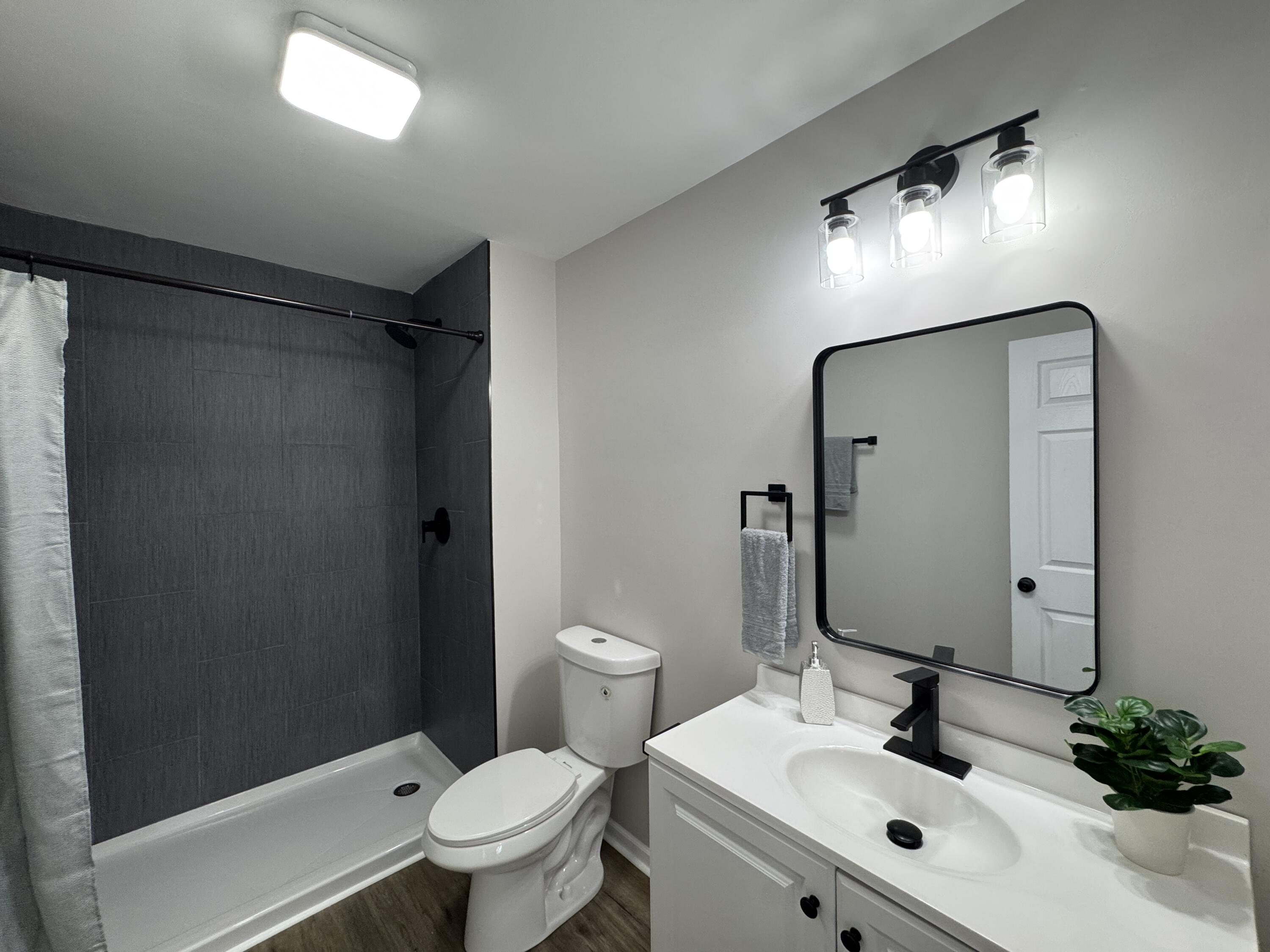 800 Buchanan Street Gary, IN 46402 - Photo 19 of 29 a bathroom with a sink toilet and shower