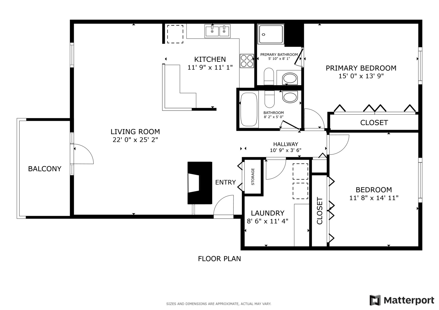 3704 215th Street, Unit 205 Matteson, IL 60443 - Photo 16 of 16 a picture of a black and white photo