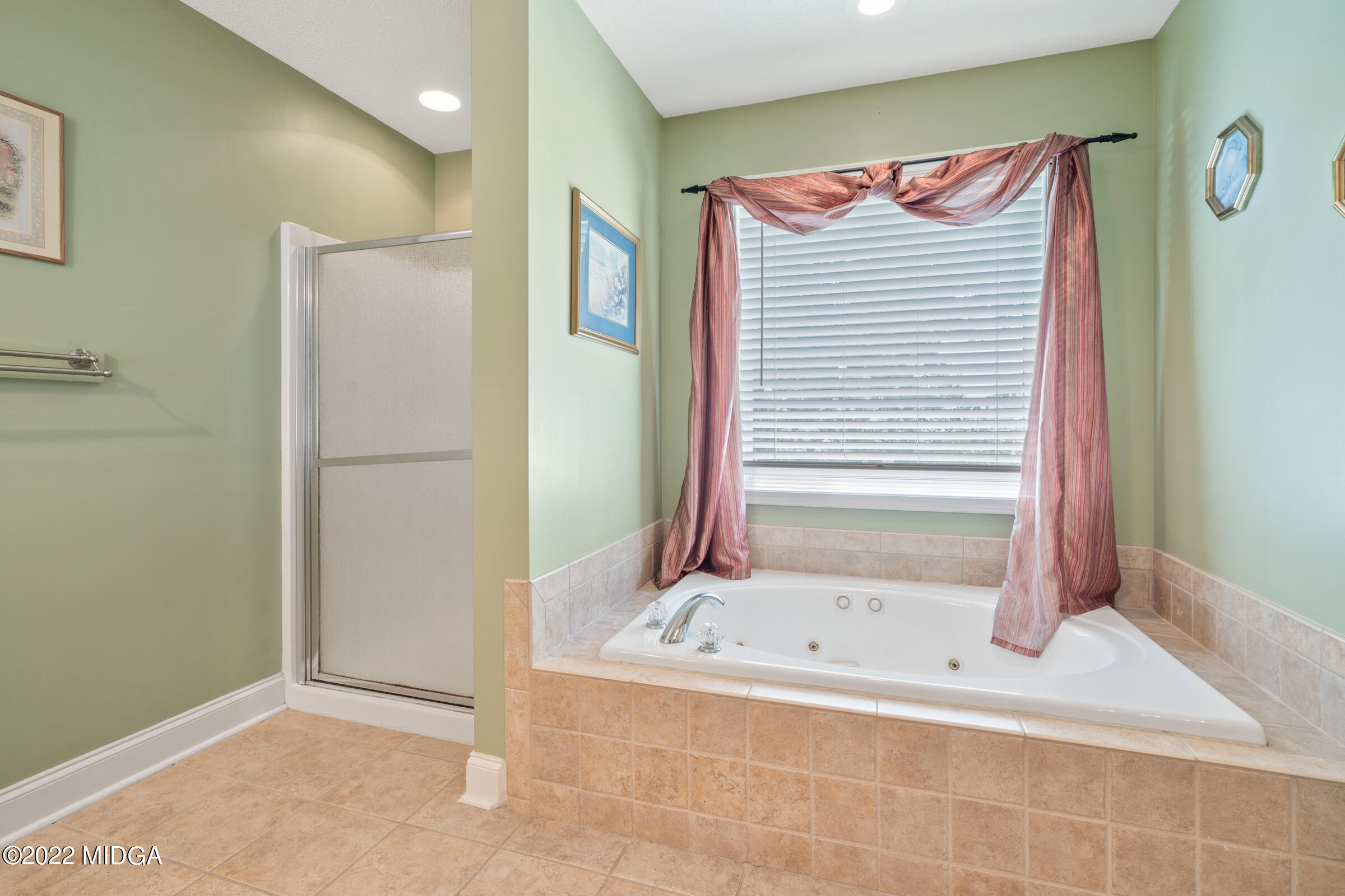 188 Whitaker Road Macon, GA 31211 - Photo 30 of 32 a bathroom with a bathtub and a shower