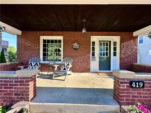 a view of a house with patio