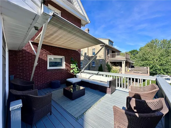 a view of house with patio outdoor seating