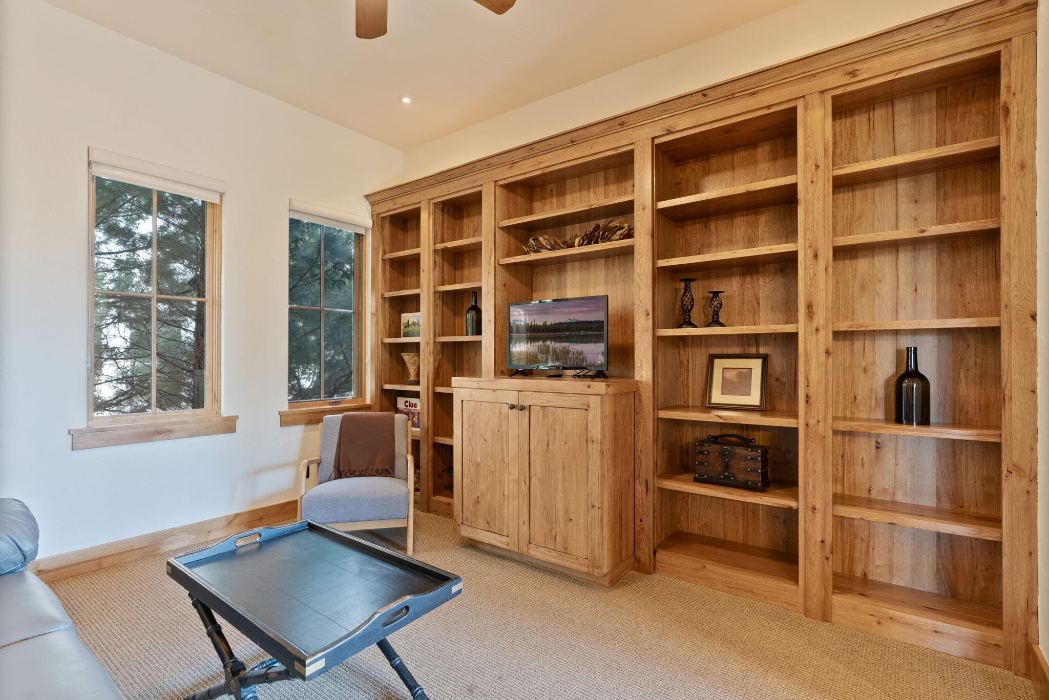 22887 Ghost Tree Lane Bend, OR 97701 - Photo 38 of 97 Office with beauiful wood shelving
