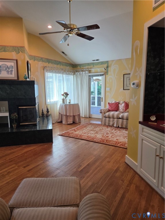 7733 Rock Creek Road Henrico, VA 23229 - Photo 20 of 73 a living room with furniture and a fireplace