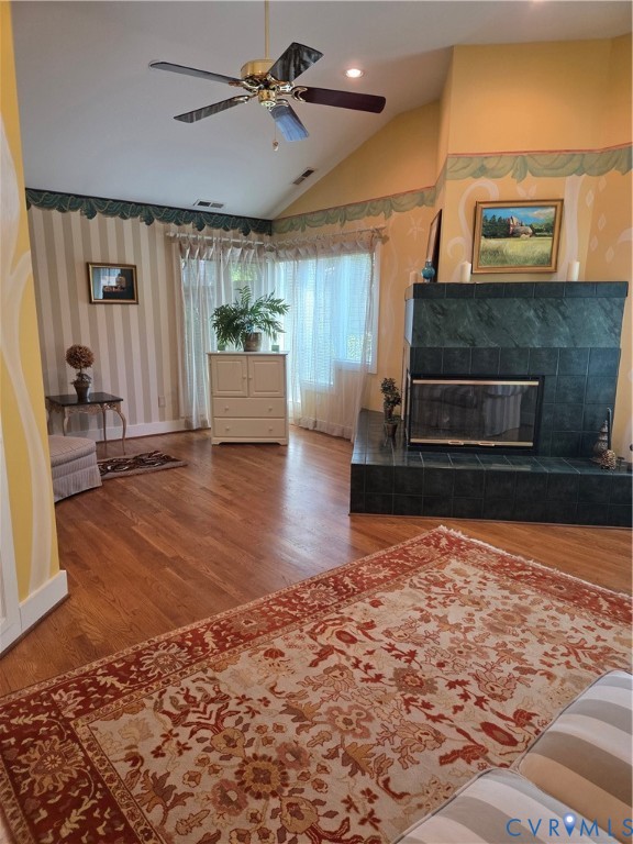 7733 Rock Creek Road Henrico, VA 23229 - Photo 25 of 73 a living room with furniture and a fireplace