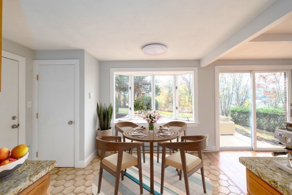 48 Conrad Street Braintree, MA 02184 - Photo 13 of 36 a view of a dining room with furniture window and outside view