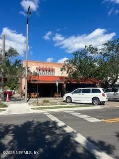 a view of a cafe with outdoor space