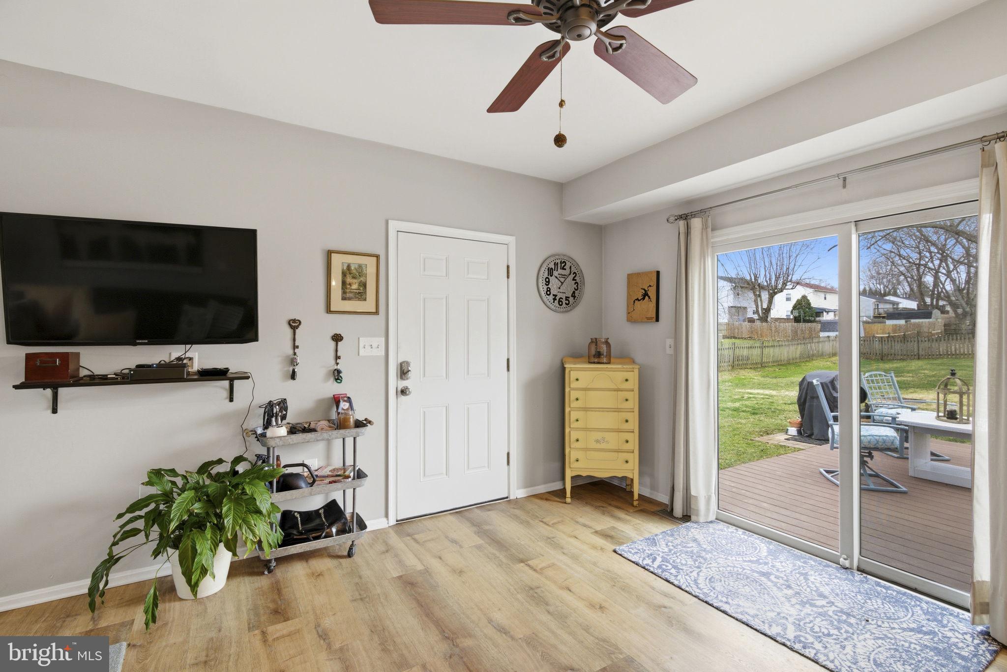 402 North Shamrock Road Bel Air, MD 21014 - Photo 11 of 50 Garage door entrance, slider to rear sun deck