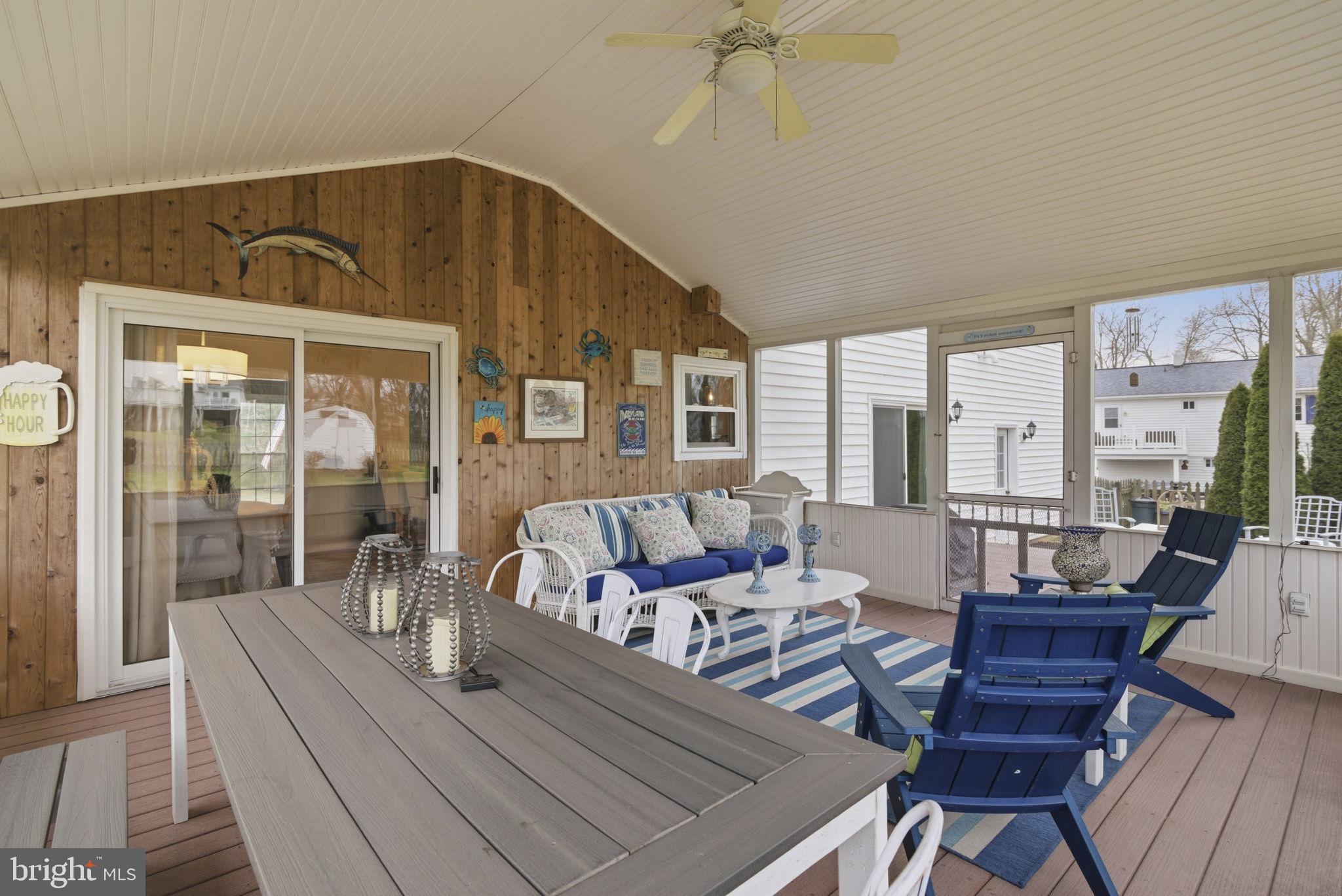 402 North Shamrock Road Bel Air, MD 21014 - Photo 15 of 50 Screened in deck w/ ceiling fan