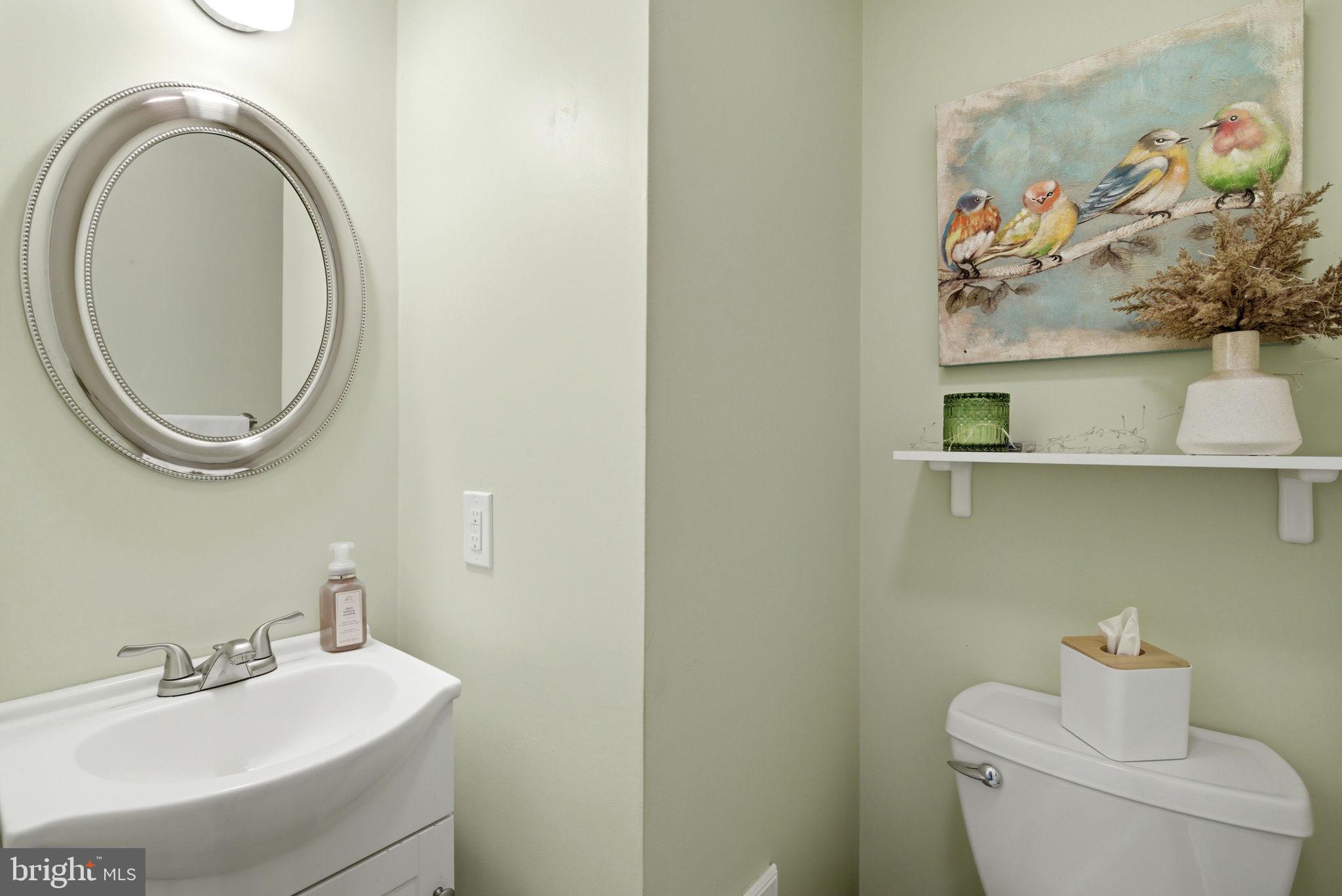 402 North Shamrock Road Bel Air, MD 21014 - Photo 18 of 50 Half bath - white vanity & sink