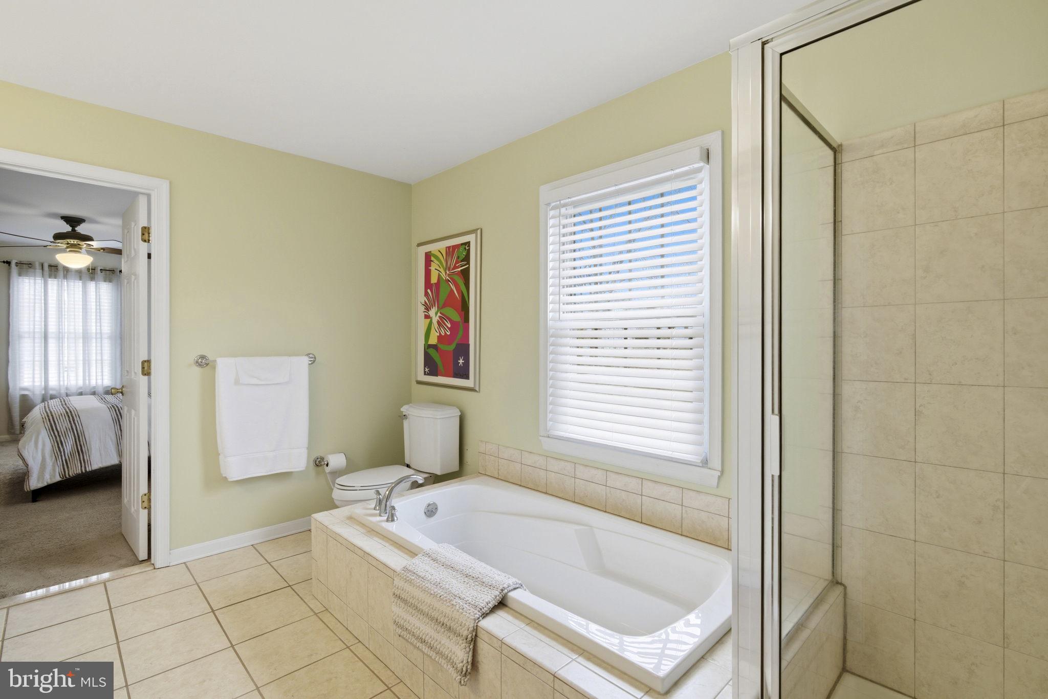 402 North Shamrock Road Bel Air, MD 21014 - Photo 26 of 50 Soaking tub w/ separate shower, tile floors