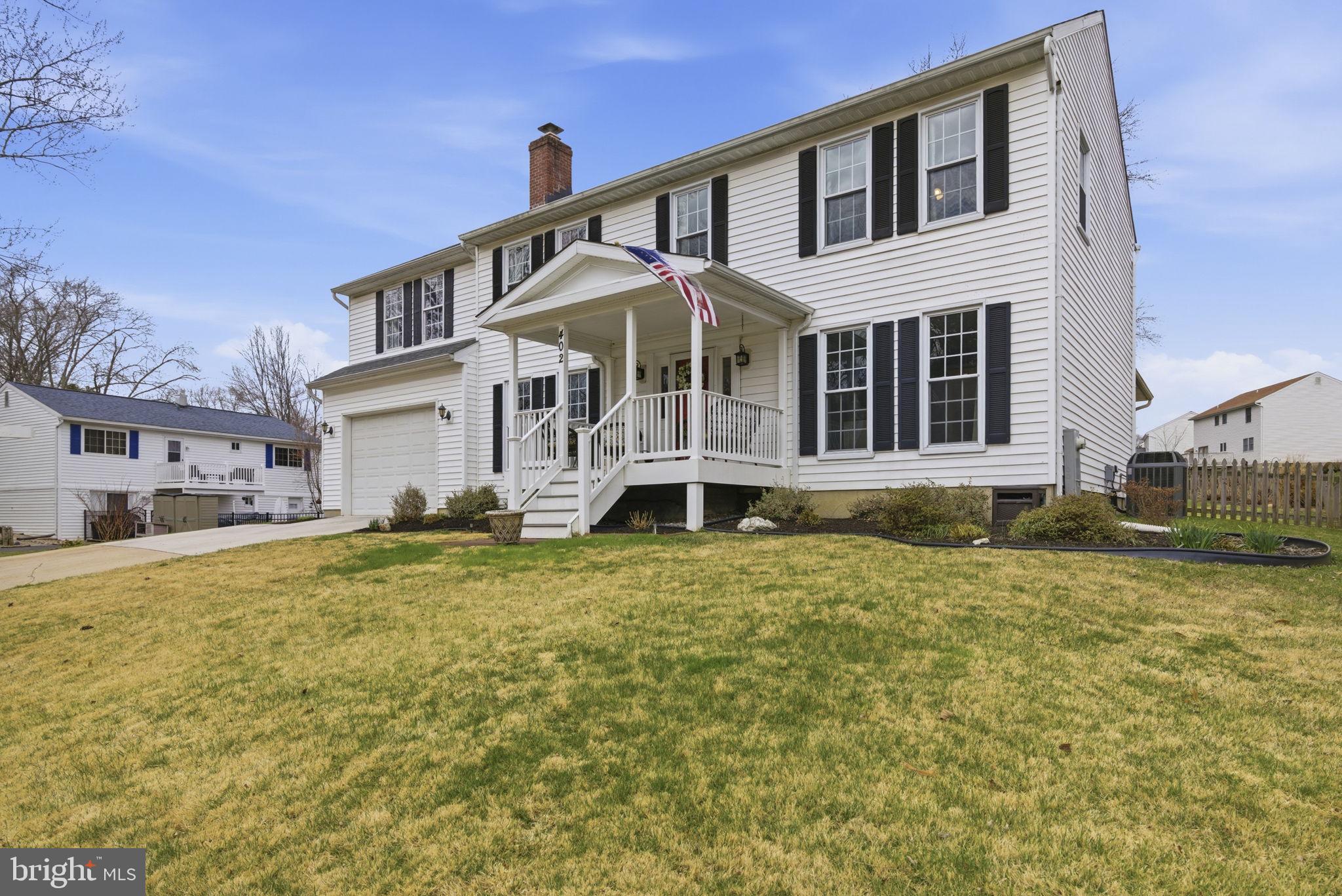 402 North Shamrock Road Bel Air, MD 21014 - Photo 3 of 50 Covered front porch w/ seating area