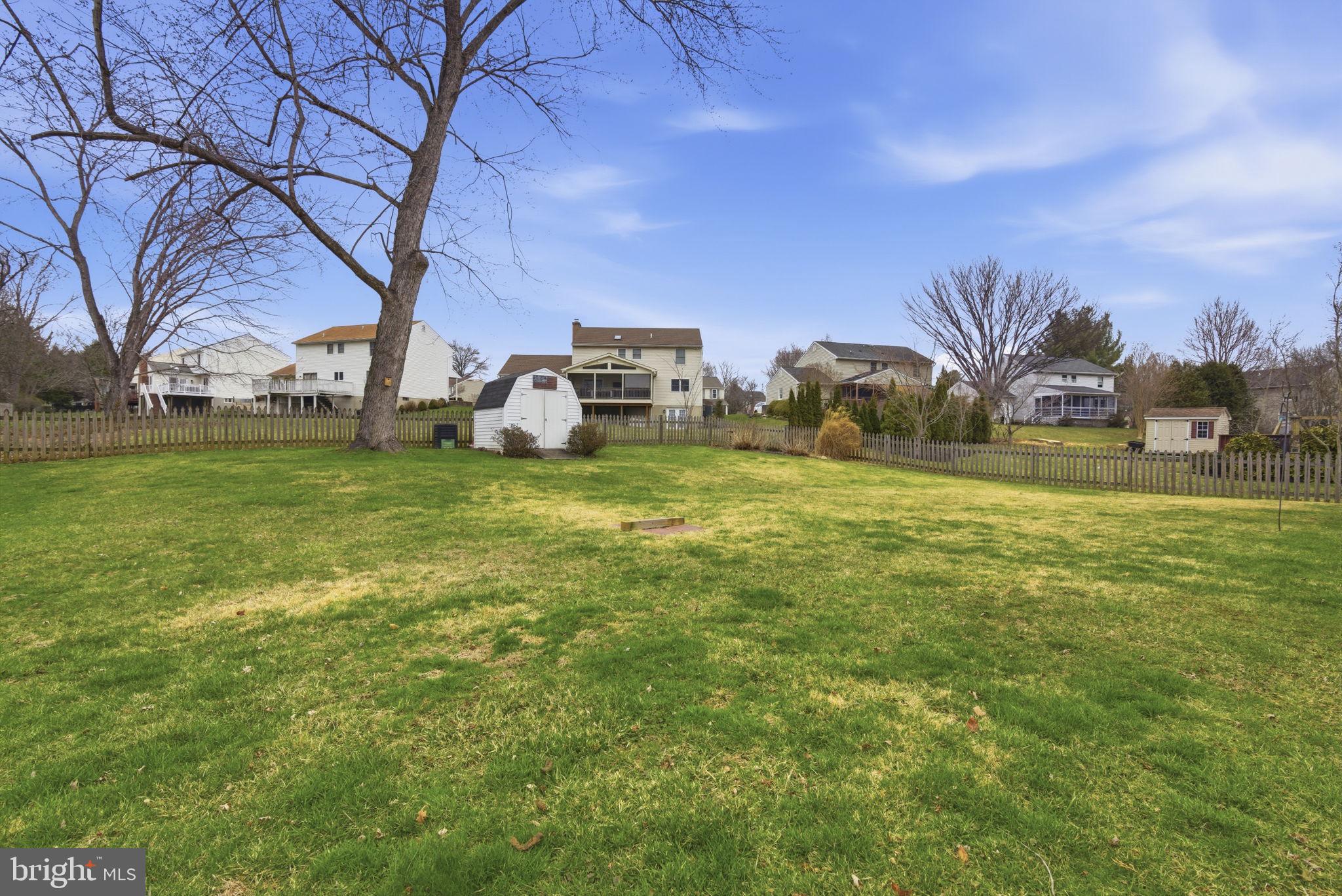402 North Shamrock Road Bel Air, MD 21014 - Photo 36 of 50 Fully fenced, level yard w/ storage shed
