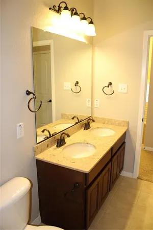 a close view of a bathtub in bathroom