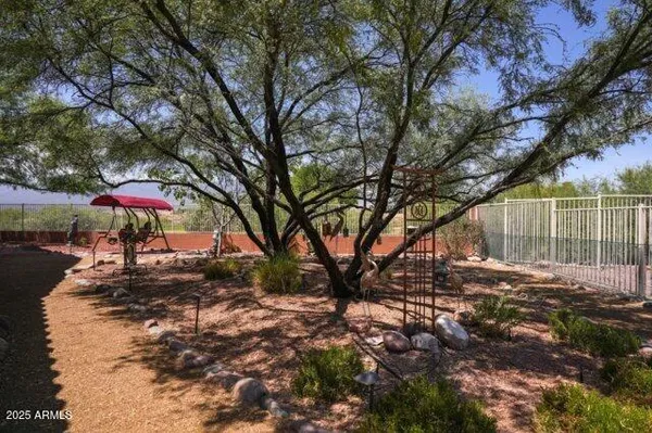 a view of a balcony with an outdoor space