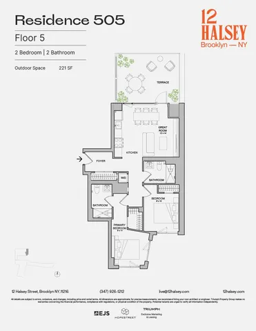 $6,750 | 12 Halsey Street, Unit 505 | Bedford-Stuyvesant