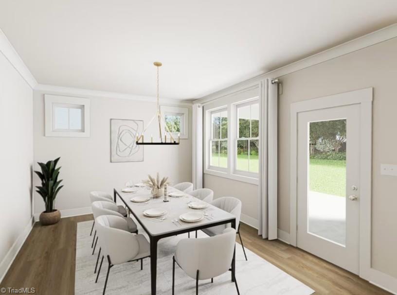 7696 Elizabeth Drive Oak Ridge, NC 27310 - Photo 9 of 29 Dining Room-Virtual Representation Not actual home - Some Features may be different in actual home.