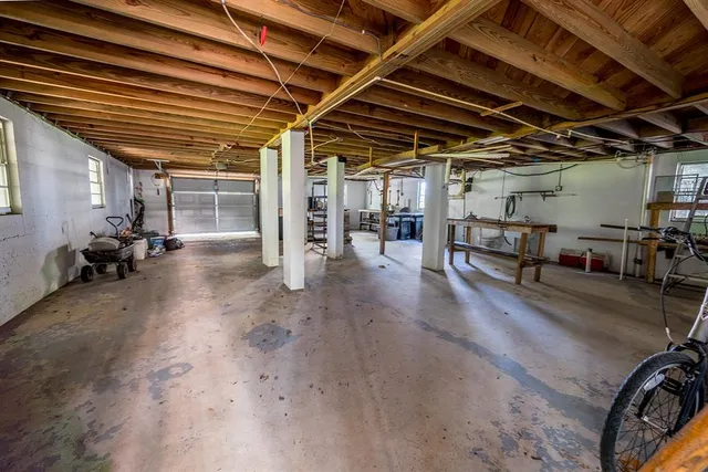 a view of a bike garage