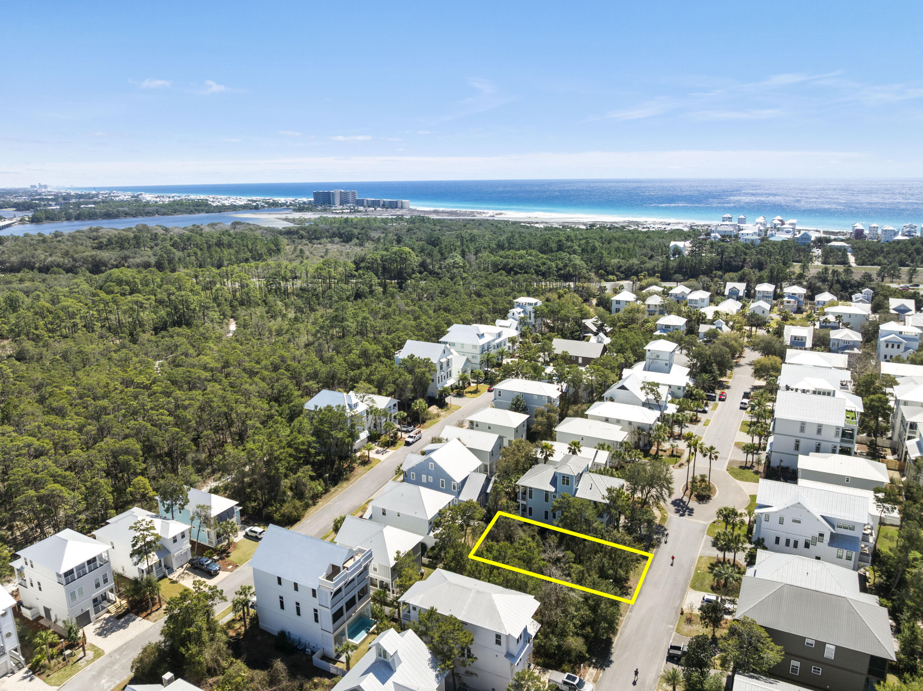 Tbd West Grande Pointe Drive, Unit LOT 68 Inlet Beach, FL 32461 - Photo 7 of 28 an aerial view of a city with lots of residential buildings
