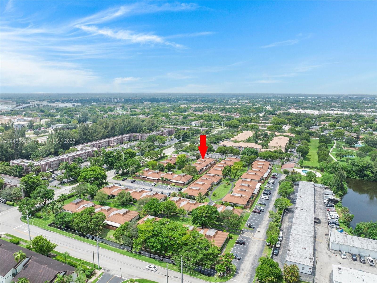 2358 Southwest 70th Way, Unit 6 Davie, FL 33317 - Photo 50 of 55 an aerial view of residential houses with city view