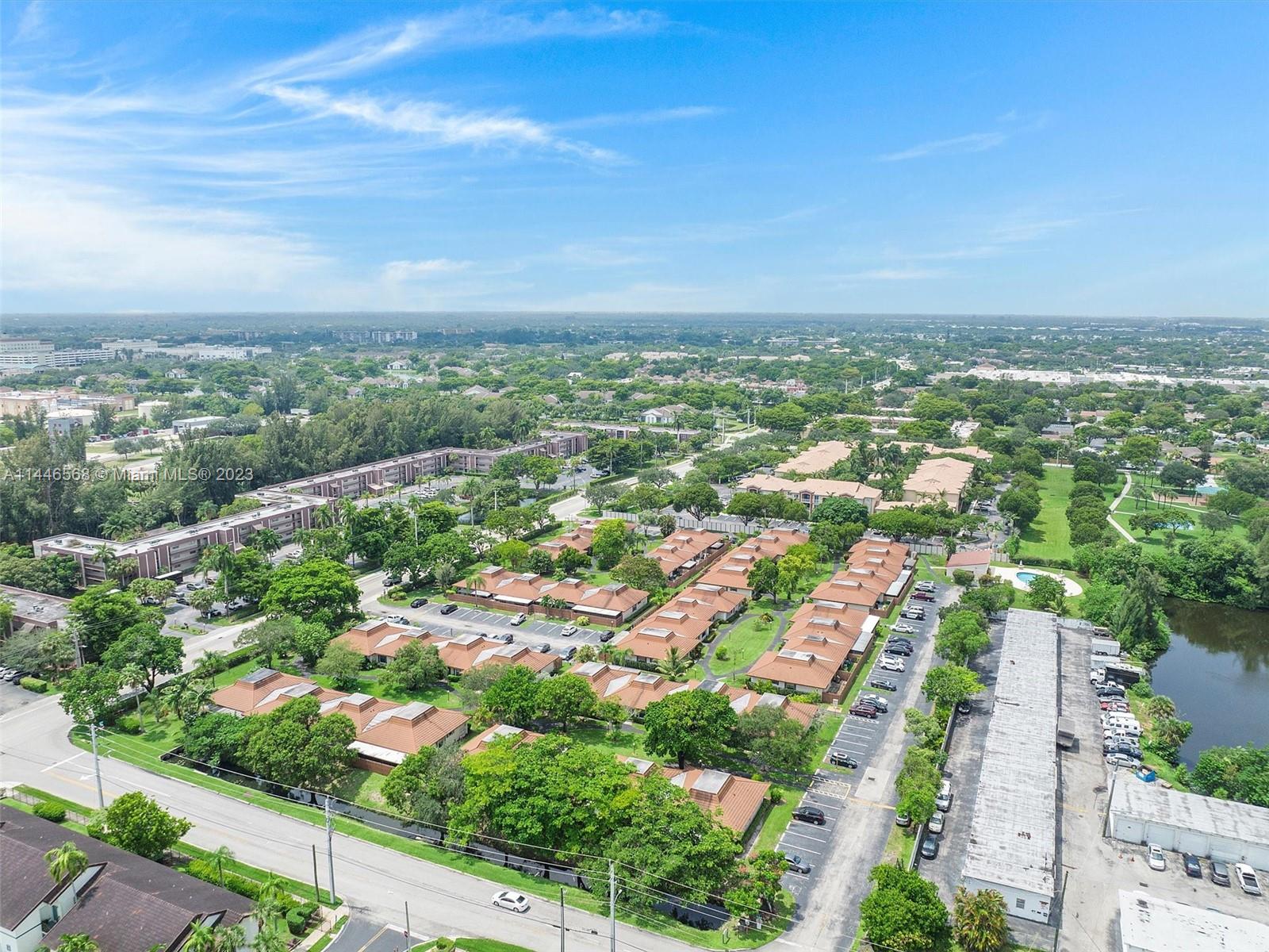 2358 Southwest 70th Way, Unit 6 Davie, FL 33317 - Photo 51 of 55 an aerial view of residential houses with city view