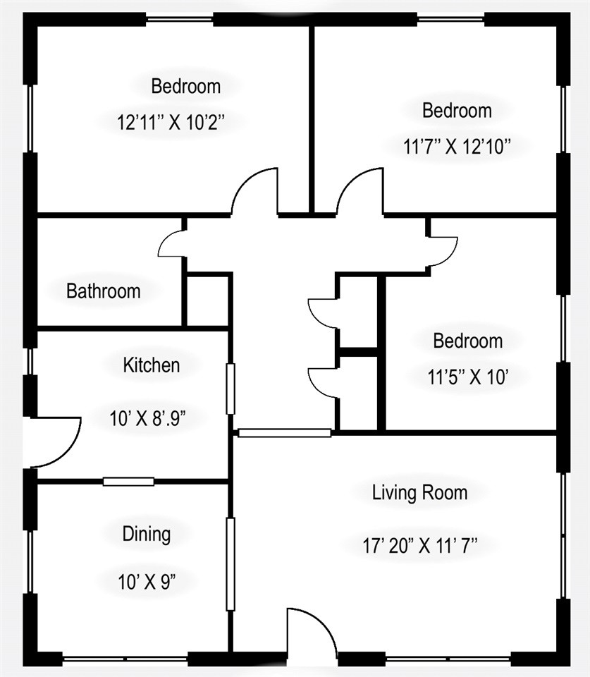 2805 Oberlin Road Raleigh, NC 27608 - Photo 30 of 30 1st Floor Plan