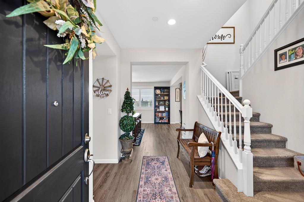 1397 Rio Grande Drive Plumas Lake, CA 95961 - Photo 3 of 54 a view of entryway with wooden floor