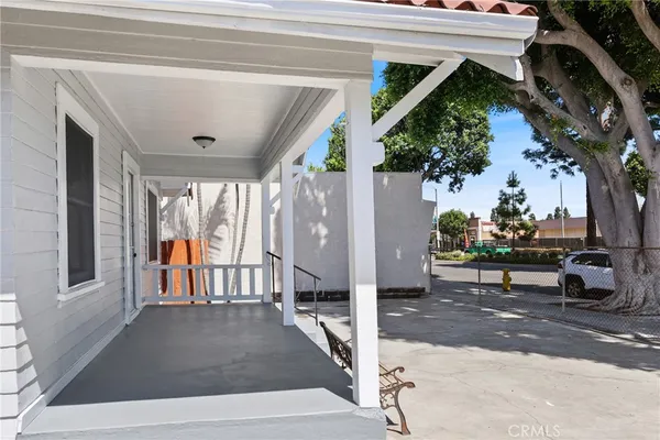 a view of outdoor space and porch
