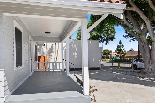 a view of outdoor space and porch