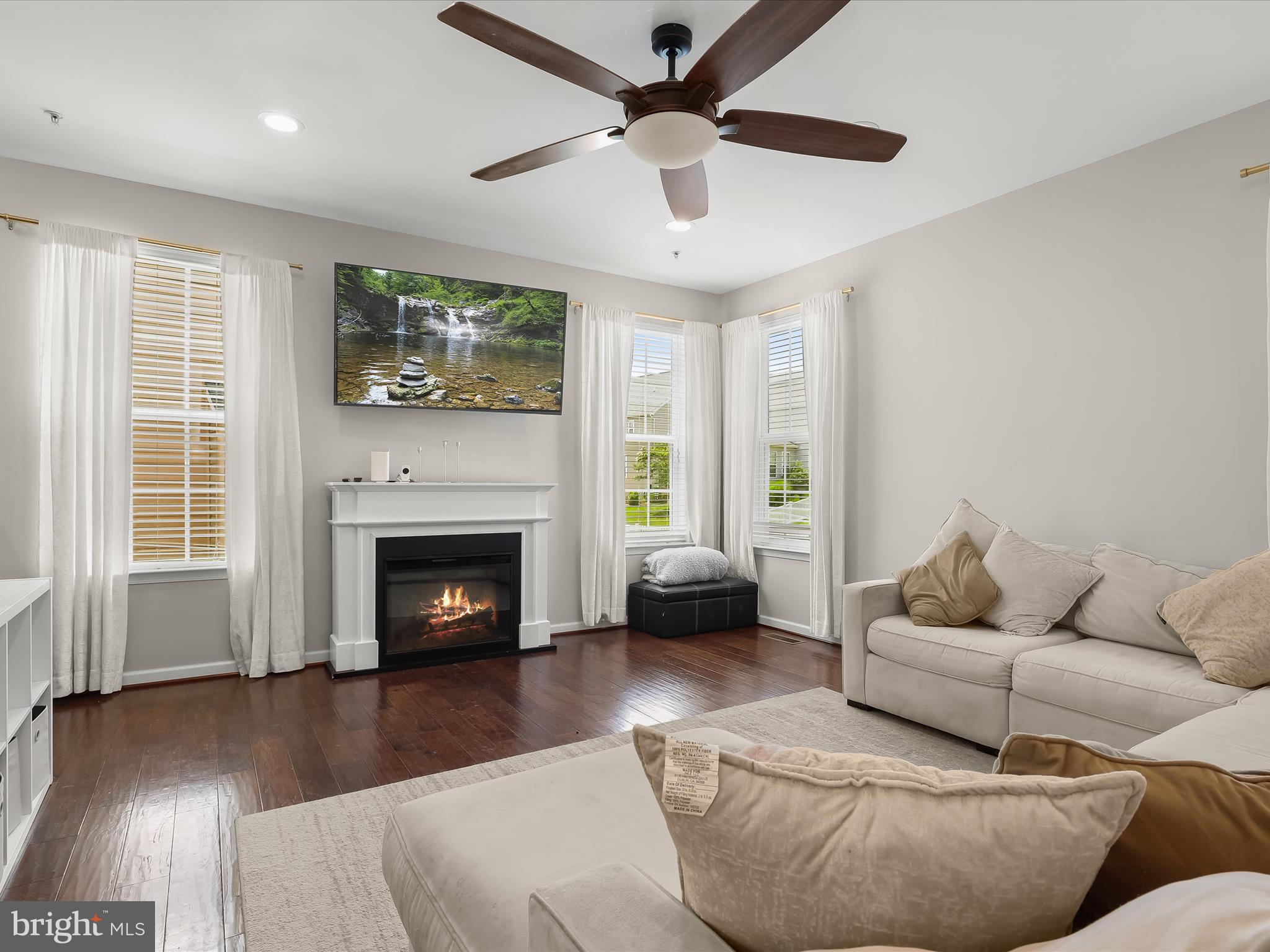 10508 Braddock Run Road Baltimore, MD 21220 - Photo 19 of 54 a living room with furniture and a fireplace